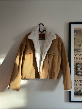 Levi's Camel Corduroy Sherpa-Lined Jacket